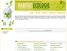 Tablet Screenshot of habitat-ecologie.com